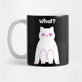 What? Poker Face Cat is Squatting? Mug